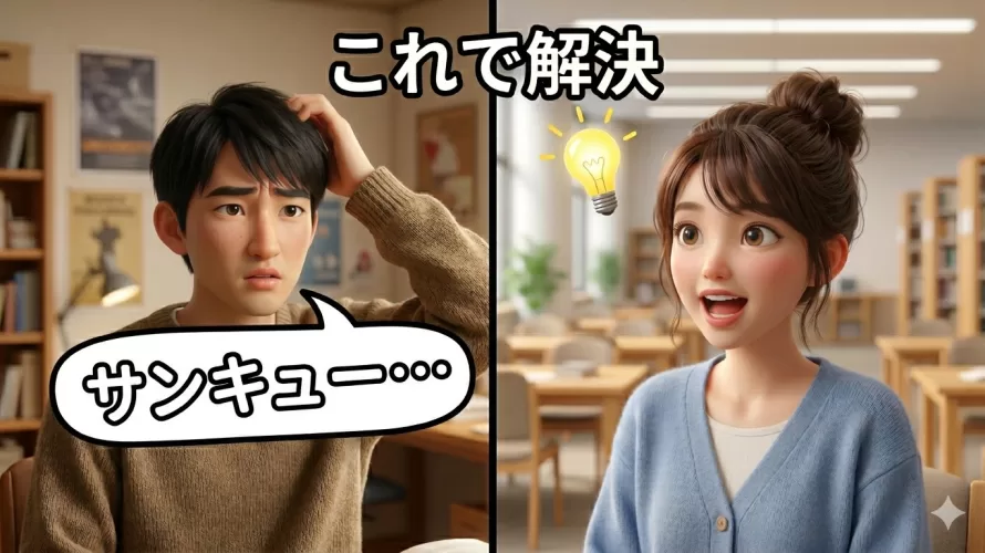 “Thank you”を「サンキュー」と言っていませんか？thの発音をカタカナで正直に解説